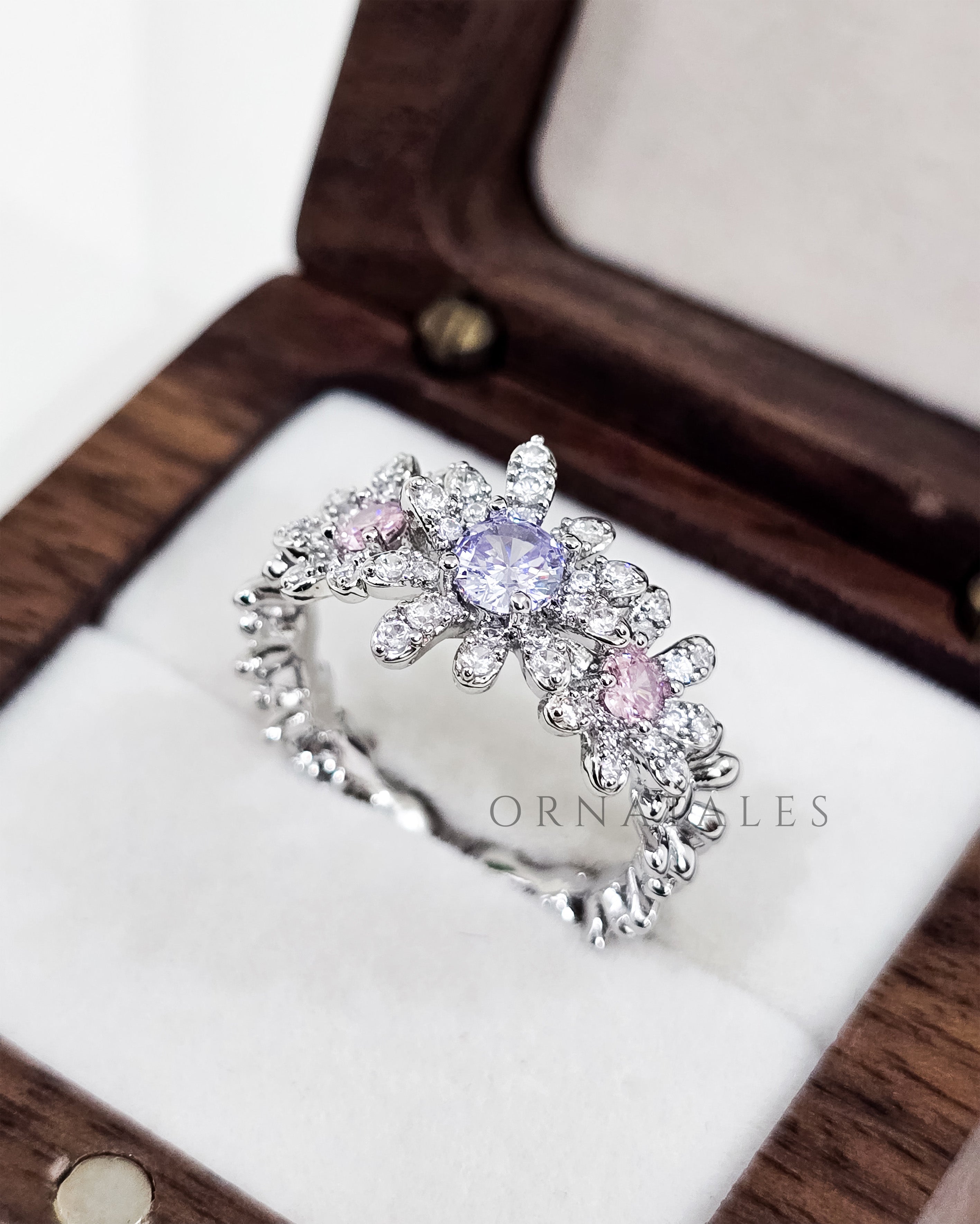 Blossom Grace – 925 Sterling Silver Floral Ring