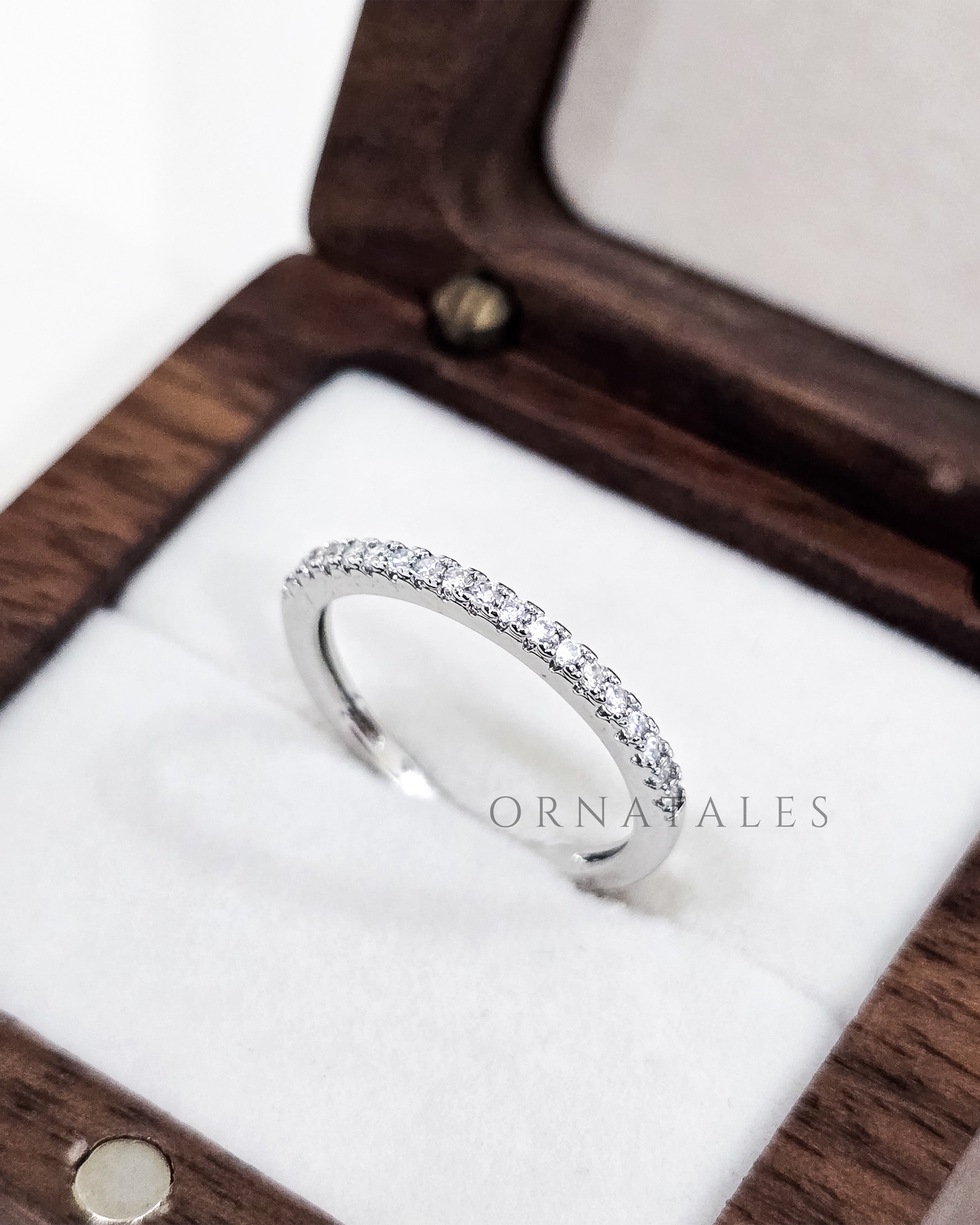Crystal Band – 925 Sterling Silver Minimal Ring