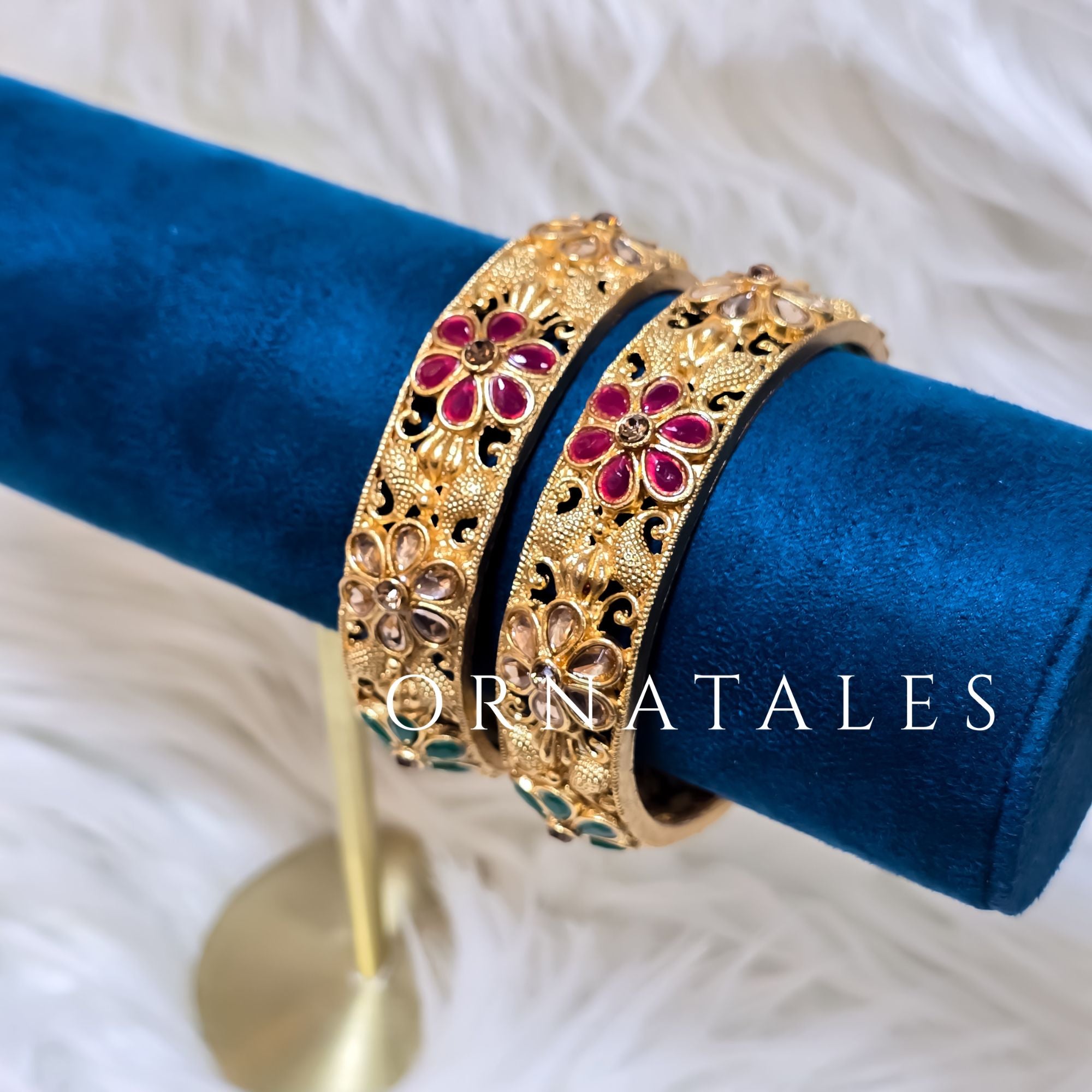 Heritage Petal South Indian Bangles – 1 Pair