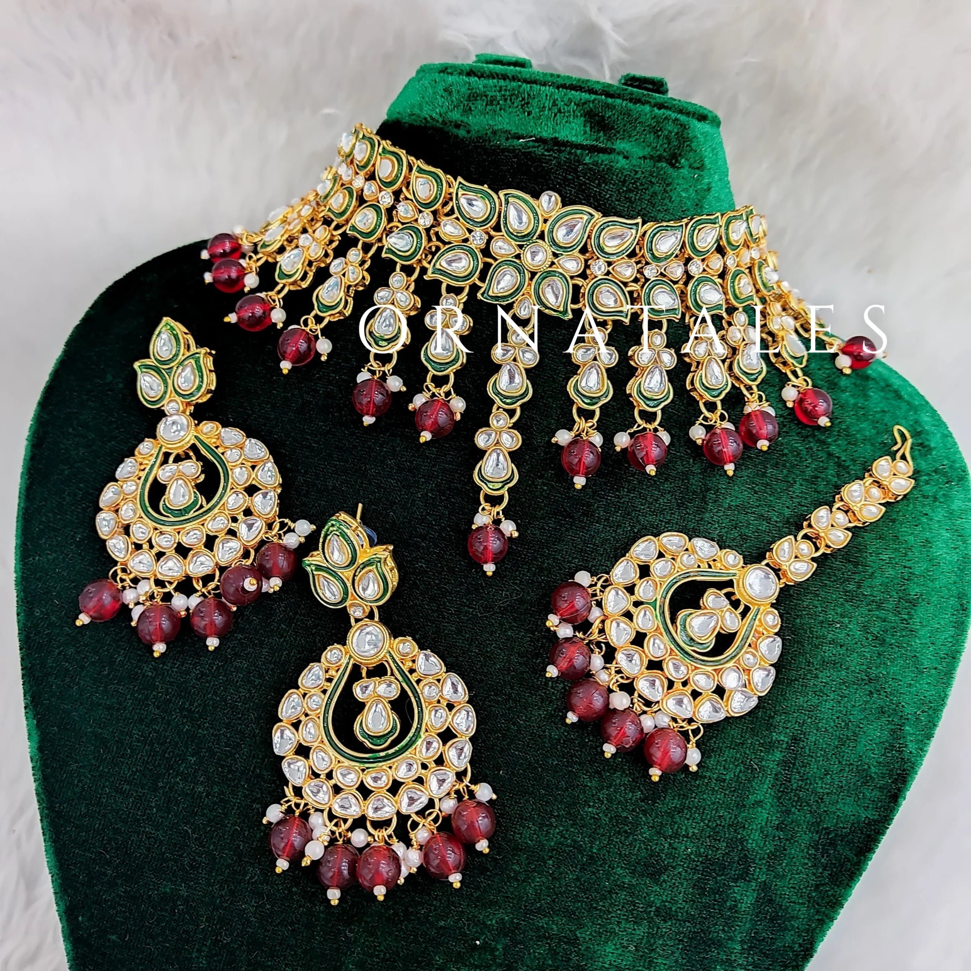 Kundan Necklace Set – 1025